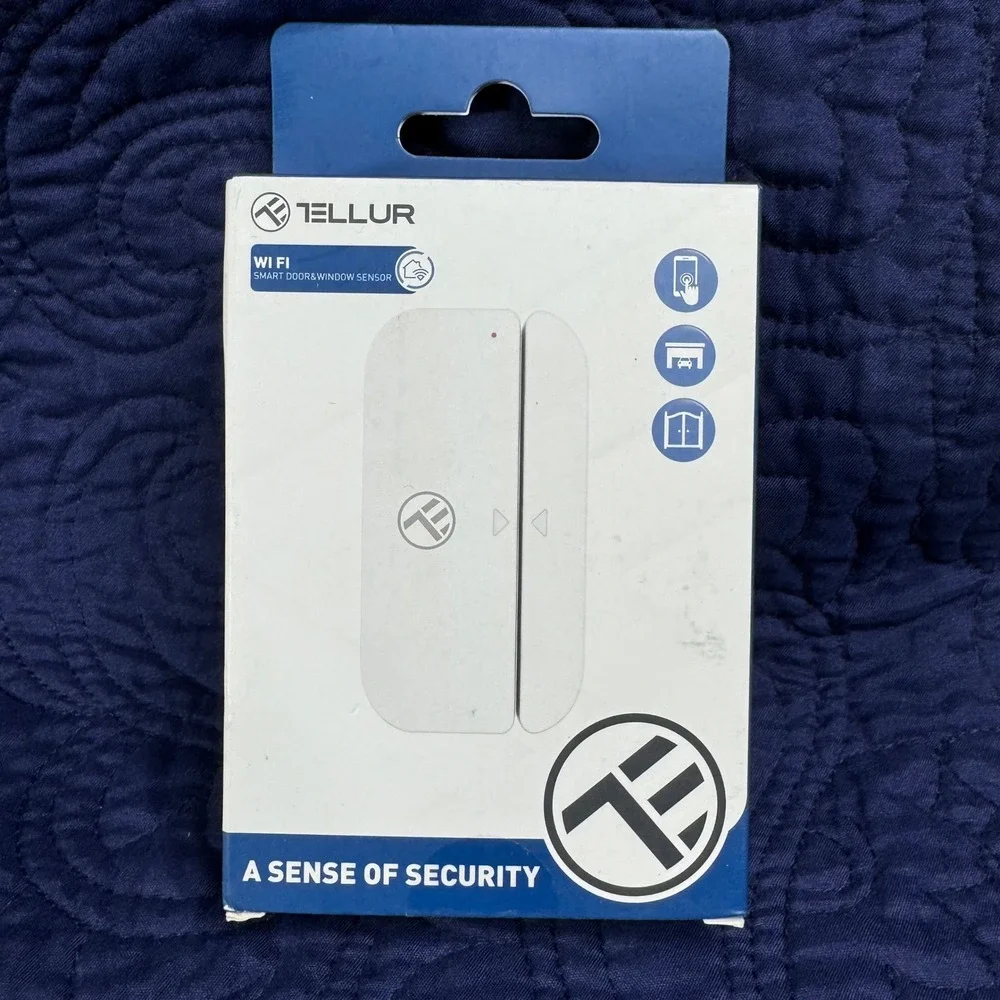 TELLUR Wi Fi Smart Door Window Sensor A‎ Sense Of Security White New